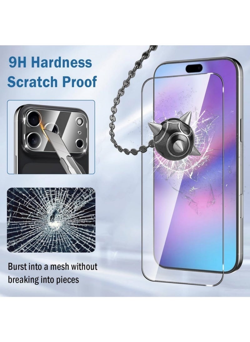 ELTRAZONE 5-in-1 Protective Case for iPhone 17 Pro | Magnetic Charger Compatible | Clear Slim Shockproof Cover with 2 Screen Protectors & 2 Camera Lens Protectors | Military-Grade Drop Protection - Image 3