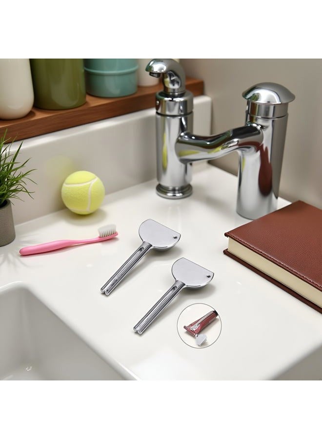 Jowxsx 2PCS Stainless Steels Metal Tube Squeezer Keys Salon Toothpaste Tube Squeezers - Image 3