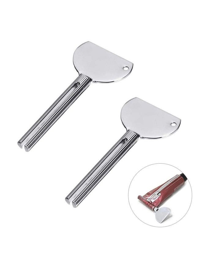 Jowxsx 2PCS Stainless Steels Metal Tube Squeezer Keys Salon Toothpaste Tube Squeezers - Image 1