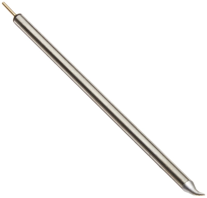 Metcal UFTC-7CNB04 Ultrafine Soldering Tip Cartridge for Most Standard Applications, 775°F Maximum Tip Temperature, Conical Bent, 0.4mm Tip Size, 5.5mm Tip Length - Image 2