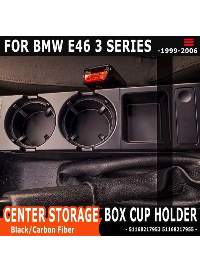 Carbon CUP Holder Coin Tray For BMW 3 Series E46 1998 2006 - Image 4