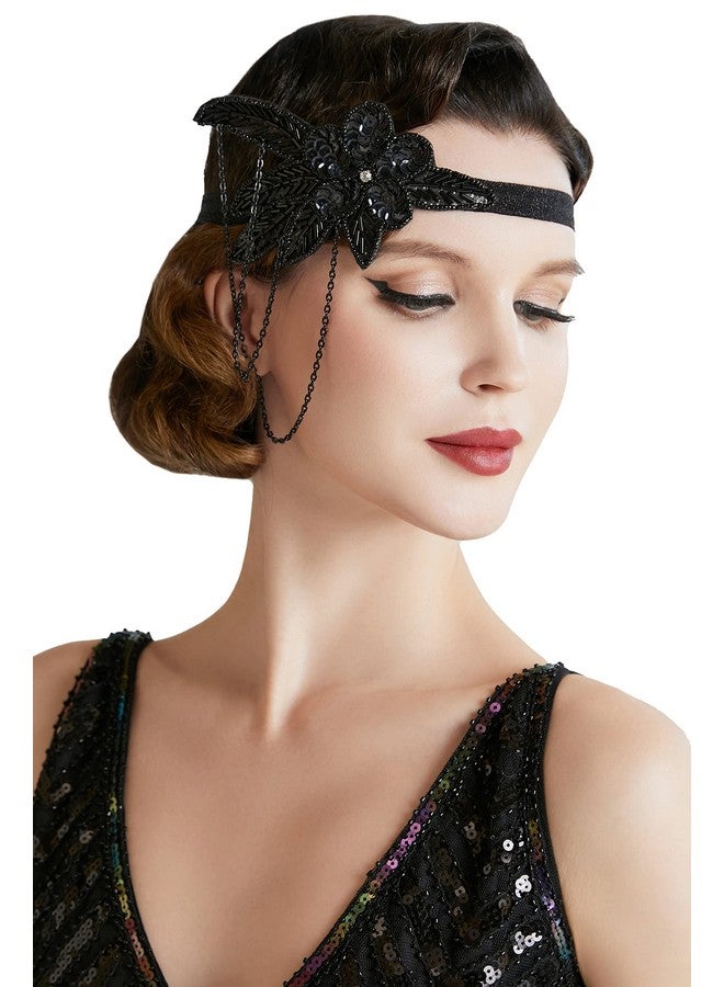 BABEYOND 1920S Flapper Headband Crystal Great Gatsby Headpiece Vintage 20S Flapper Gatsby Accessories - Image 1