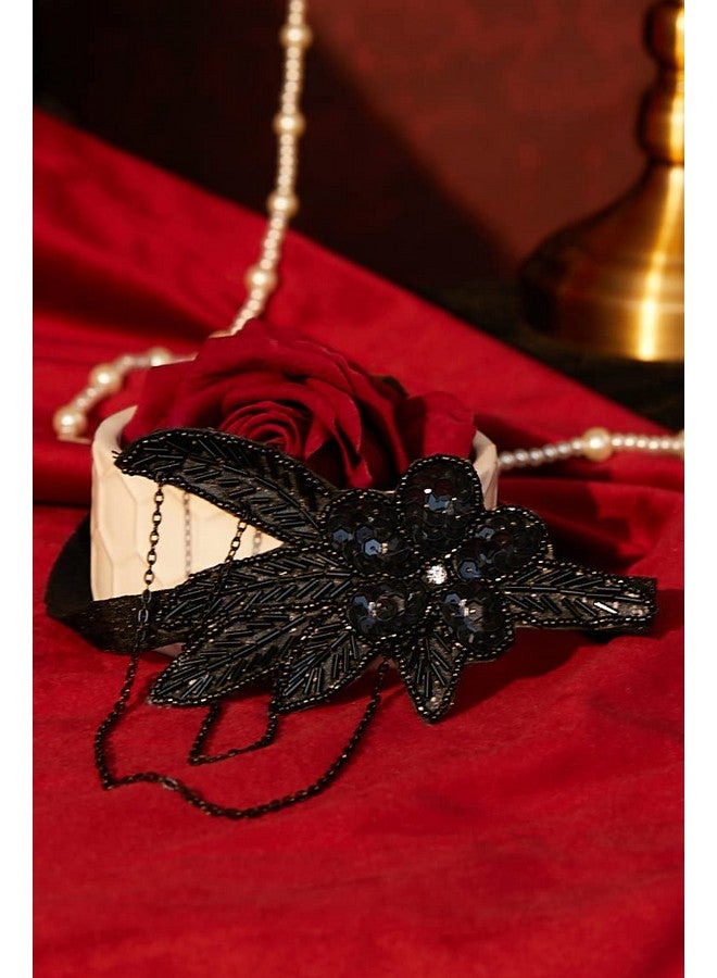 BABEYOND 1920S Flapper Headband Crystal Great Gatsby Headpiece Vintage 20S Flapper Gatsby Accessories - Image 2