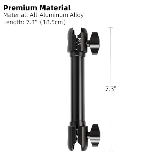 FPN Composite Double Socket Swivel Arm, 7.3" Length, Aluminum Alloy Construction, Compatible with RAM Mounts B Size 1" Ball Components - Image 3