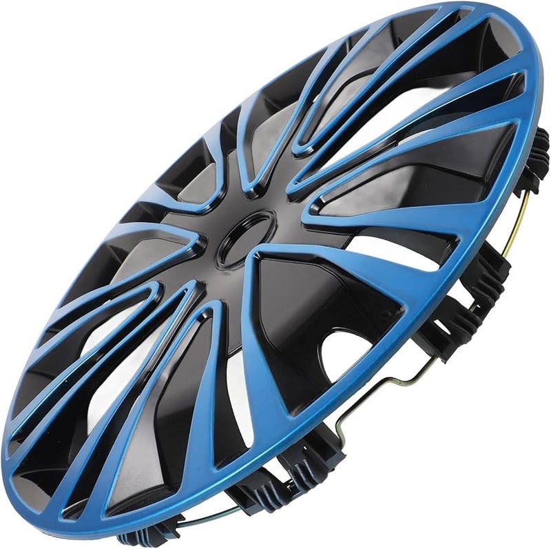 15 بوصة غطاء عجلة عالمي أزرق غطاء حافة عجلة سيارة معدل زخرفة السيارات - Image 2