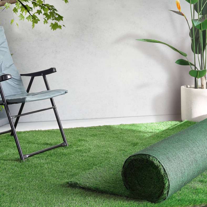 Pan Home سجادة عشب صناعي 45 مم - أخضر