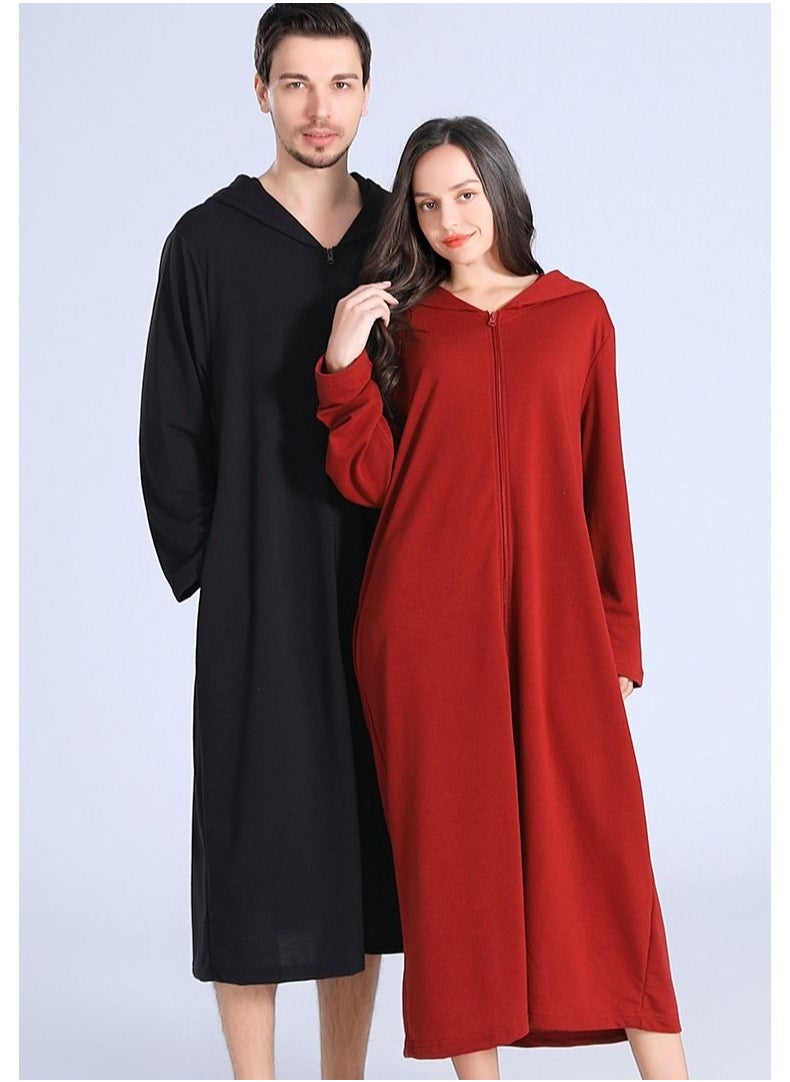 Arabest - Fashion Women Long zip-up bathrobe with hood, perfect for vacations by the sea, and beach vacations - Image 1