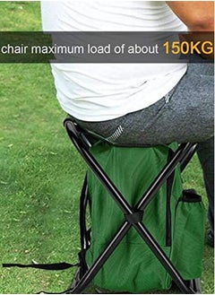 Perfii 3 in 1 Folding Stool Backpack Multipurpose Outdoor Folding Stool with Cooler Pack  - Image 3