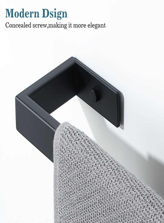 Mooche Towel Rack for Bathroom Wall Mount, 15.75" SUS304 Stainless Steel Rustproof Towel Bar, Matte Black Towel Holder for Bathroom Laundry Room Hotel Modern Home Decor - Image 5