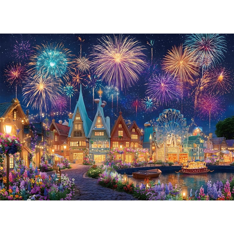 Yunlus Jigsaw Puzzles for Adults 1000 Pieces Fireworks Festival Celebration Puzzles Impossible Hard Difficult Challenging Puzzles for Adults Christmas Jigsaw Puzzle 1000 Pieces 28 x 20 inch - Image 3