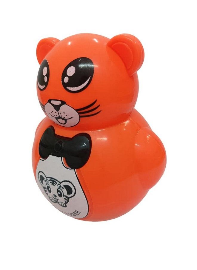 Gooyo 103R Push And Shake Cute Tumbler Roly Poly ; Infant Roly Poly With Music Effect For Kids Babies Girls Boys ; Orange Color Power Source: Button Cell Batteries (Included)  - Image 3