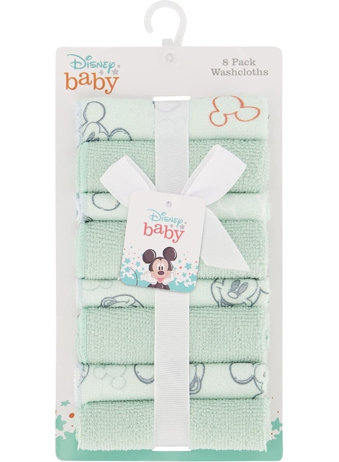 Disney Cudlie Disney Baby Washcloths with Nursery Characters | 8 Pack of Kids Washcloths for Bath | Baby Shower Gifts and Baby Stuff for Newborns - Image 2