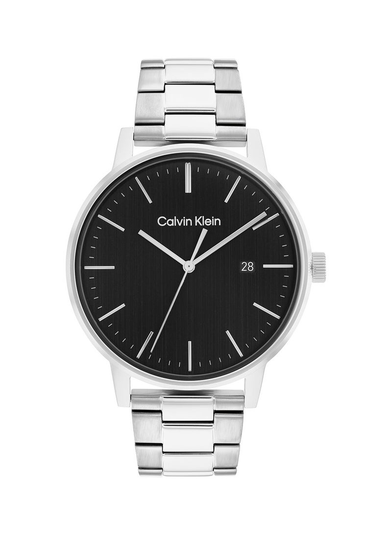 CALVIN KLEIN ساعة يد أنالوج دائرية مقاومة للماء مع ستانلس ستيل 25200053 - Image 2