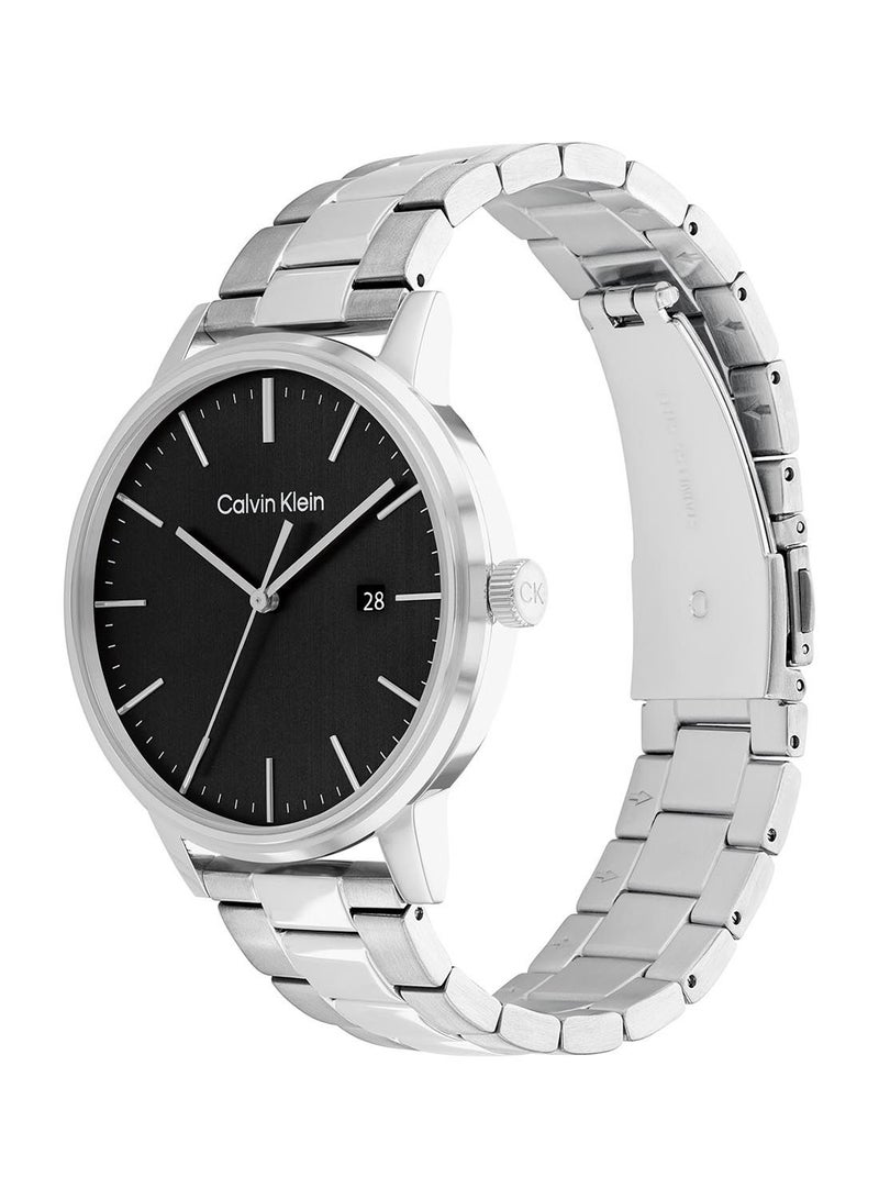CALVIN KLEIN ساعة يد أنالوج دائرية مقاومة للماء مع ستانلس ستيل 25200053 - Image 1