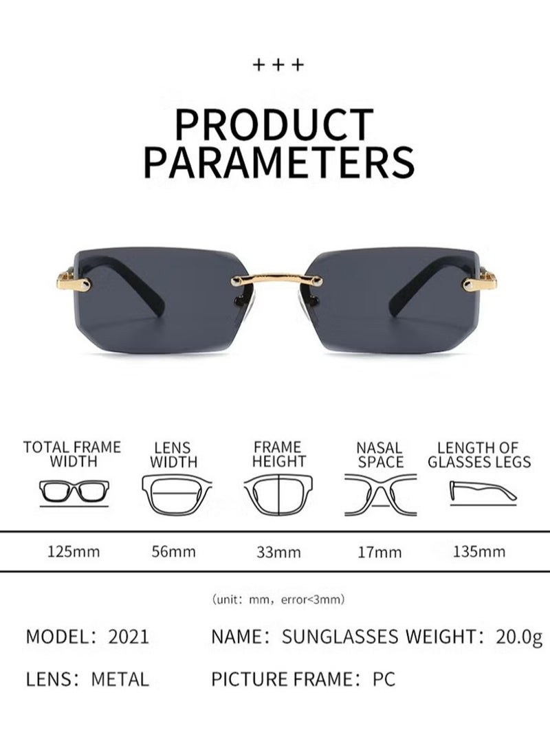 أوللاي 2 جهاز كمبيوتر شخصي جديد حافة الموضة اتجاه نظارات شمسية نظارات شمسية شخصية حماية الأشعة فوق البنفسجية جنس واحد - Image 5