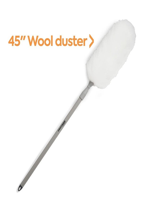 Coastwide Professional Extendable Lamb Wool Duster, Gray - Image 2