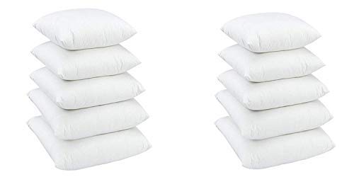 DREAMVIO Rotto Vaccum Packed Cushion Fillers/Pillow Fillers - Pack of 10, 16" X 16" (White) - Image 1