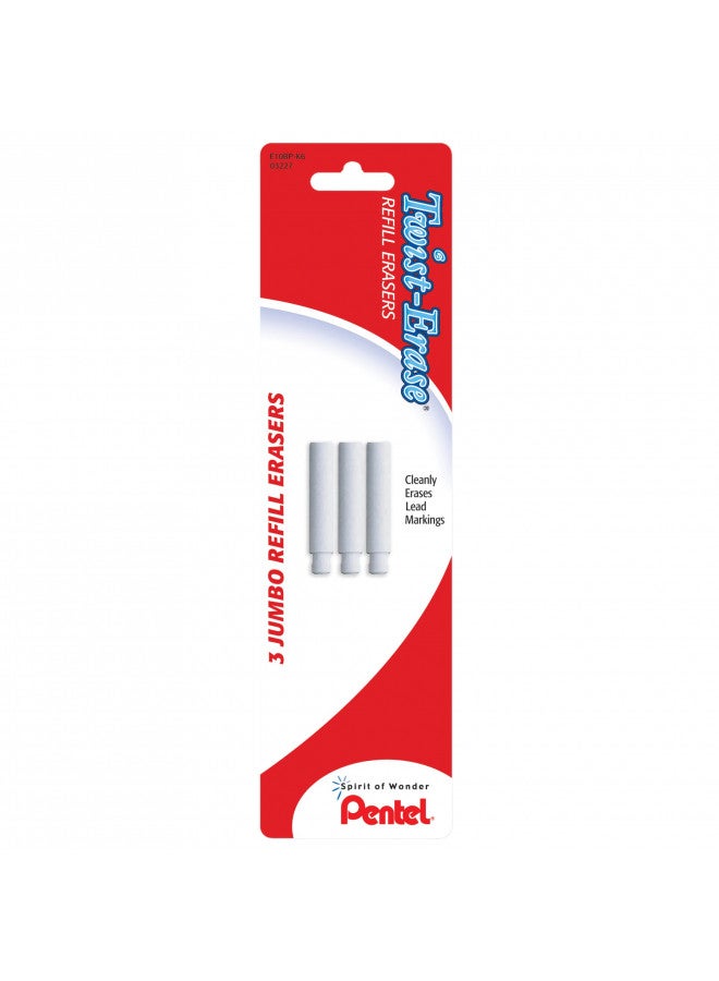Pentel قلم رصاص بنتل مع ممحاة قابلة للدوران، كمية 1، عبوة من 3 - Image 2