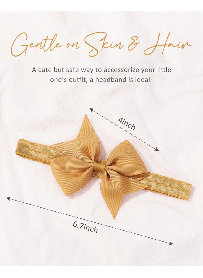 jollybows 40pcs Baby Girls Hair Bows Headbands Grosgrain Ribbon Hair Band Accessories for Infants Newborn Toddler (4In) - Image 3