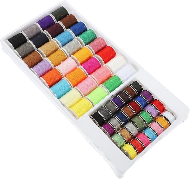 60Pcs Multi Color Embroidery Thread Set Portable Sewing Bobbin For Hand Crafting - Image 1