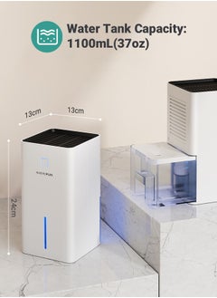 INKBIRD INKBIRDPLUS Upgraded Dehumidifier for Home, 7 Colors Nightlight, 1100 ml Water Tank, Ultra Quiet Sleep Mode, for Wardrobe, Basement, Bathroom, RV, Bedroom, Cabinet, and Spaces up to 3000 CFT  - Image 3