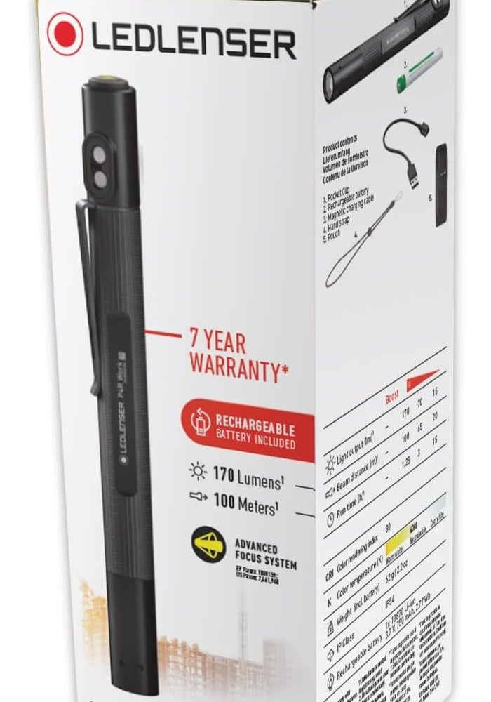 Ledlenser P4R Work Rechargeable Pen Light, Black - Image 4