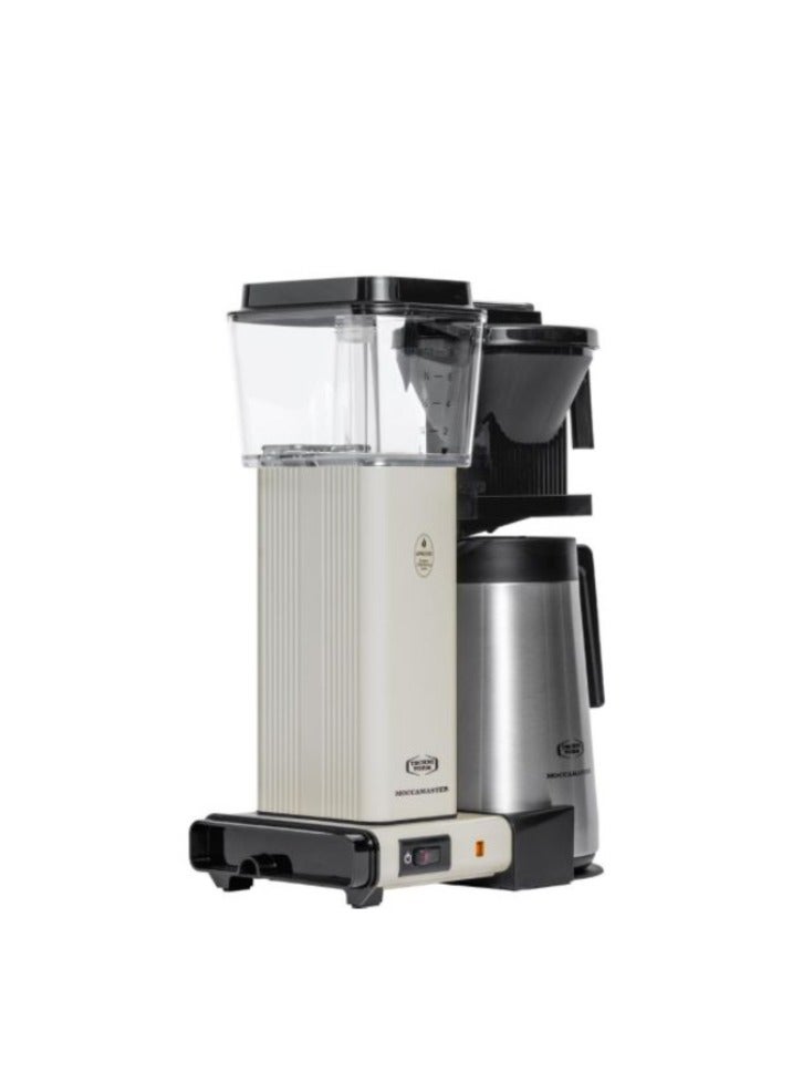 موكا ماستر KBGT Coffee Brewer: ماكينة تحضير القهوة المفلترة مع دورق حراري معزول من الفولاذ المقاوم للصدأ – 1.25 لتر – كريمي  - Image 3