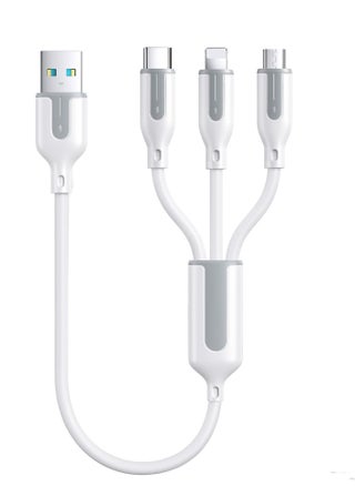 0.3m Multi Charger Cable Universal 3 in 1 Multiple USB Cable Fast Charging Cord with Type C Micro USB Port Connectors Compatible with iphone Android - pzsku/Z598E22E1CA9C2AB5044BZ/45/_/1684994886/25c6b278-91d7-40ea-bf95-f9f7bdb045c8