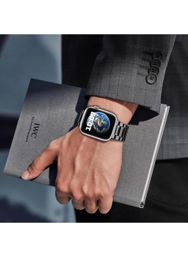 Metal Band for Apple Watch 49mm 45mm 44mm 42mm Stainless Steel Adjustable Replacement Bands Compatible with Apple Watch SE2/SE/Ultra2/Ultra/iWatch... - Image 4