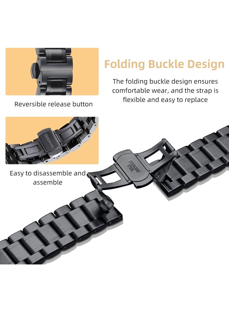 Metal Band for Apple Watch 49mm 45mm 44mm 42mm Stainless Steel Adjustable Replacement Bands Compatible with Apple Watch SE2/SE/Ultra2/Ultra/iWatch... - Image 3
