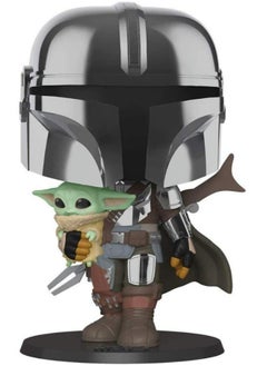 Funko Pop! Jumbo Star Wars: Star Wars: The Mandalorian - The Mandalorian With The Child (Yoda) - Chrome (Exc) #380 - pzsku/Z598E290302960BA9E6E1Z/45/_/1719409370/43ba226c-1160-4cf7-a56d-079c77ca1a4c