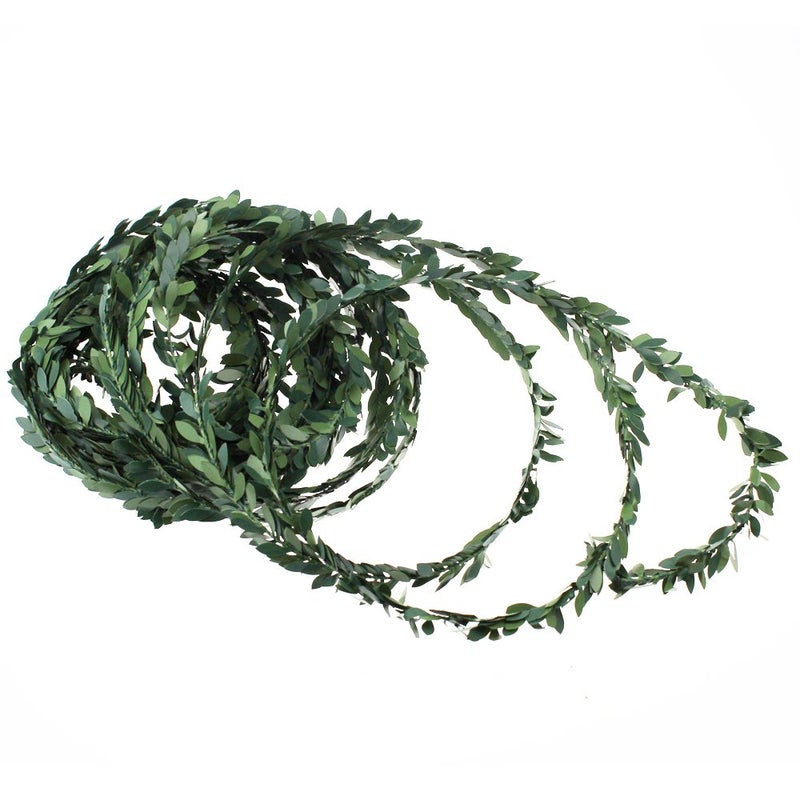 LJY 328 Yards Artificial Ivy Garland Foliage Green Leaves Fake Vine for Wedding Party Ceremony DIY Headbands