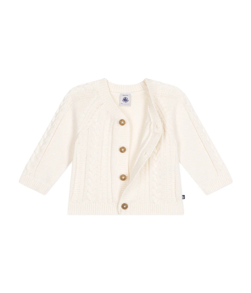 Petit Bateau Babies' cotton cardigan