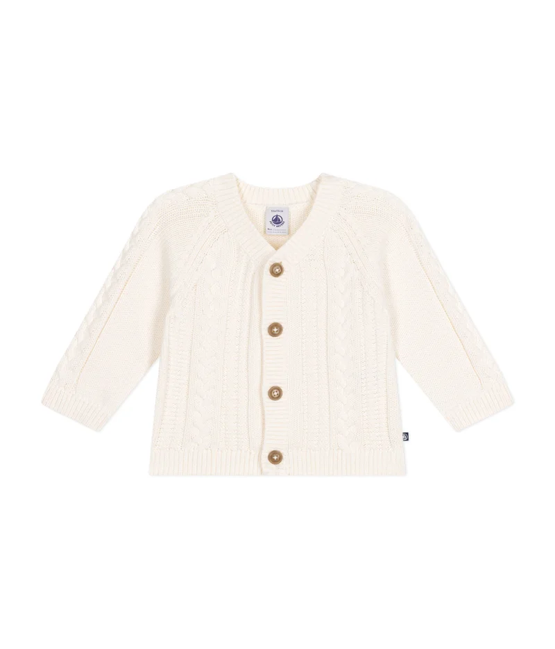 Petit Bateau Babies' cotton cardigan