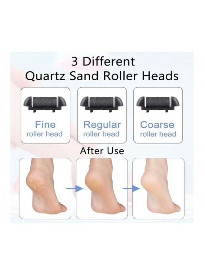 General Electric Feet Callus Remover, Professional 10 in 1 Foot File Pedicure Kit Tools, Rechargeable Dry Dead Skin Foot Scraper  for Feet Hands Heels Spa (Black)  - Image 3