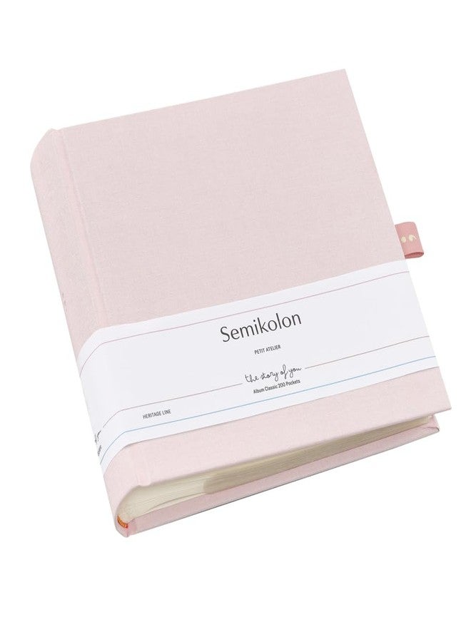 Semikolon 371948 200 Classic Album Pocket 23 x 22.5 cm 100 Pages Cream for 200 x 10 x 15 Photos Cotton Candy Rose - Image 1