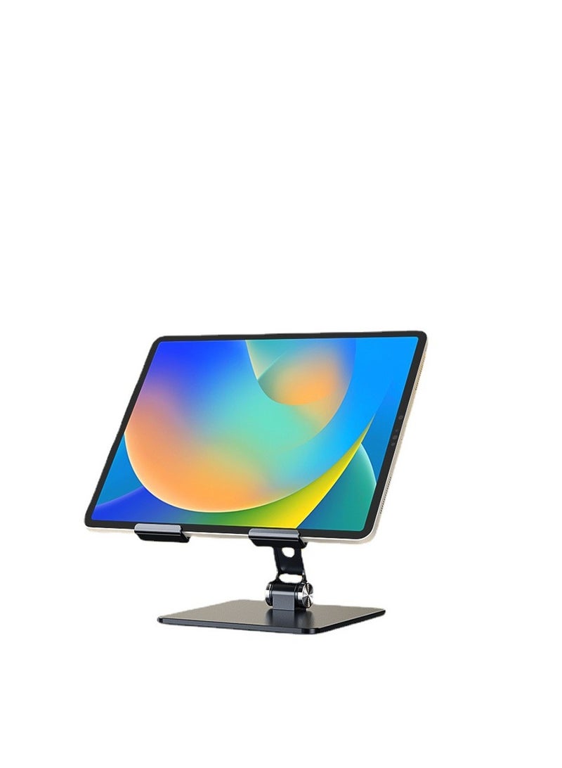 Tablet Stand for iPad with Heavier Base, Heavy Duty Aluminum Foldable Desktop Tablet Dock Compatible with iPad (Sliver) - Image 2