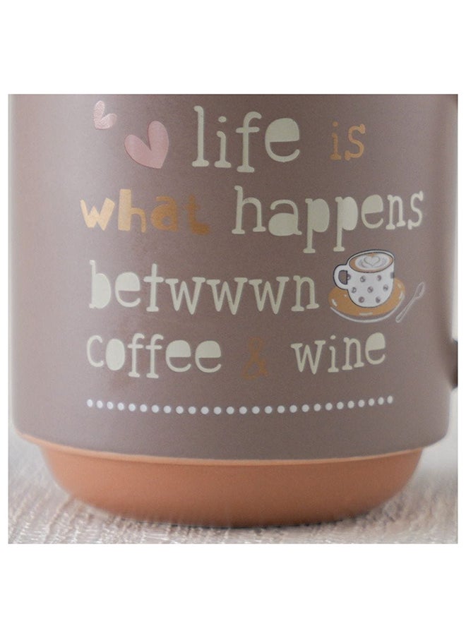 DANUBE HOME Danube Essential 2 Piece New Bone China Mug Set Brown 410Ml L 8.7 x W 5.9 x H 9.9 Cm  - Image 4