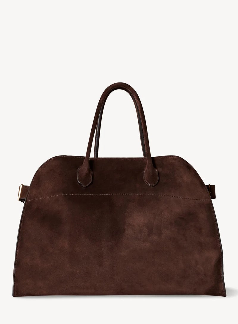 TR The Row Soft Margaux 15 suede tote bag - Image 1