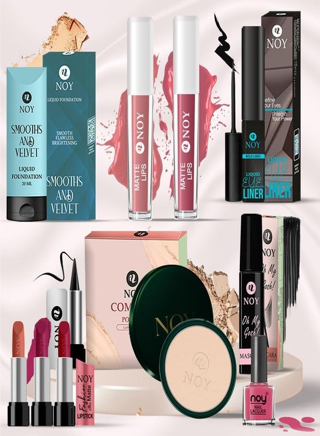 NOY All-Inclusive Makeup Kit Effortless Beauty Essentials A Complete Kit of High-Quality Products for Achieving Radiant and Elegant Looks Every Day #11K262 - Image 1