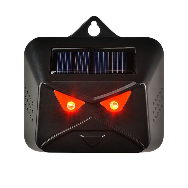 Multi-silicon Solar Panel Battery Dual Powered Animals Repeller Dog Bird Repeller Red LED Light Flashing Repellent Deterrent Device - Image 1