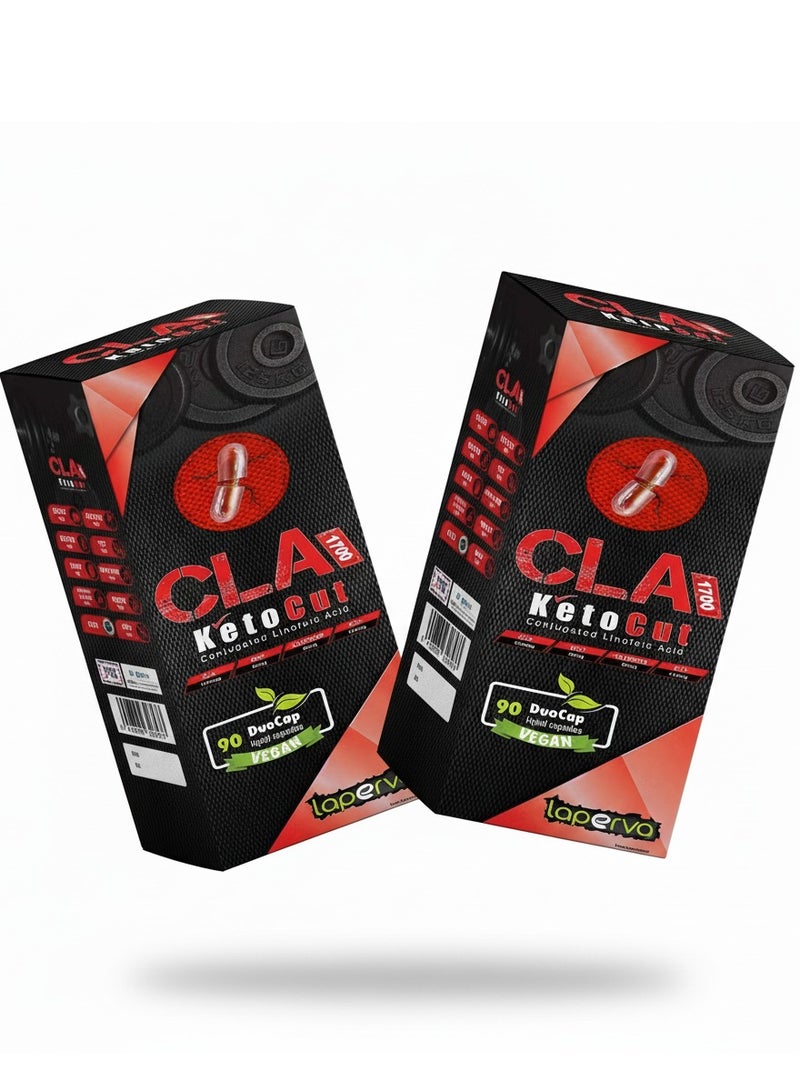 Laperva CLA Keto Cut 1700 mg 90 Duo Cap, Pack of 2 - Image 1