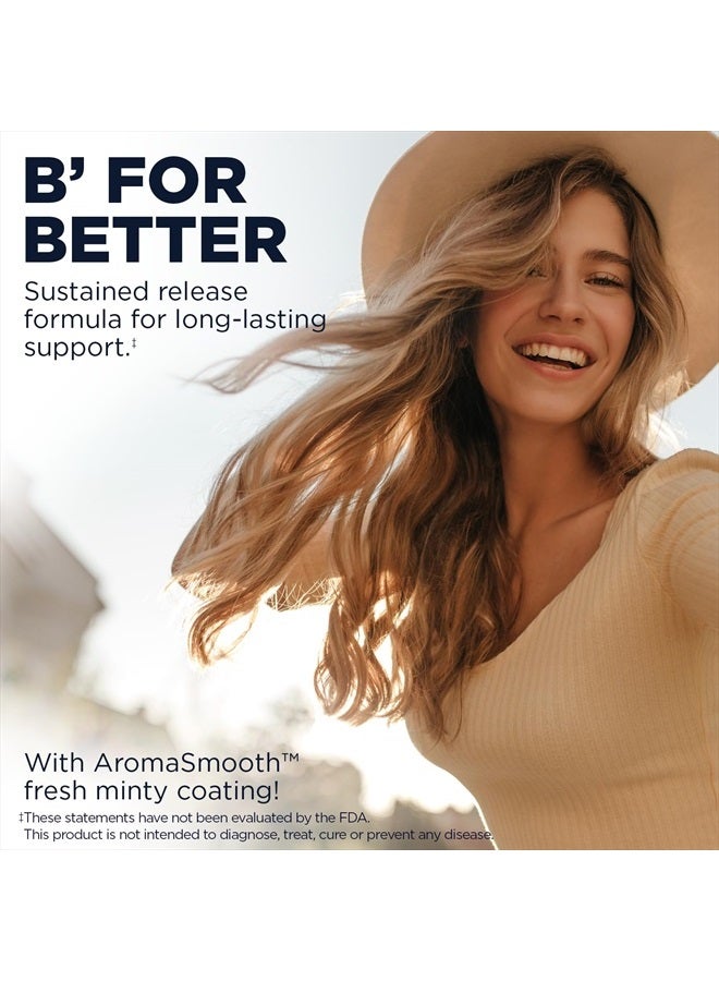 KAL B-100 Complex - Sustained Release Vitamin B Complex - Healthy Energy Support with Natural Support Base and Fresh Minty Coating - Vegetarian - 60 Day Guarantee - 120 Servings, 120 Tablets - Image 5