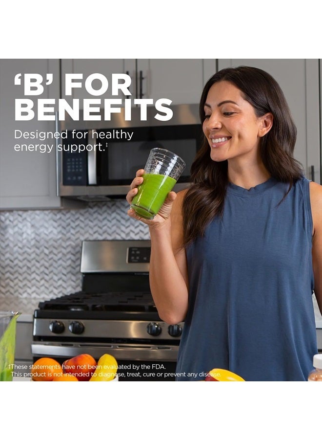 KAL B-100 Complex - Sustained Release Vitamin B Complex - Healthy Energy Support with Natural Support Base and Fresh Minty Coating - Vegetarian - 60 Day Guarantee - 120 Servings, 120 Tablets - Image 3