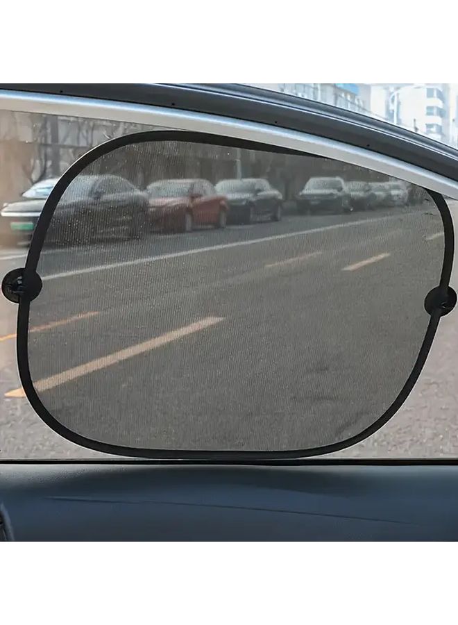 Adjustable Suction Cup Car Sunshade Breathable Mesh Side Sun Visor For All Vehicles Black Interior Cooling Durable Accessory - Image 4