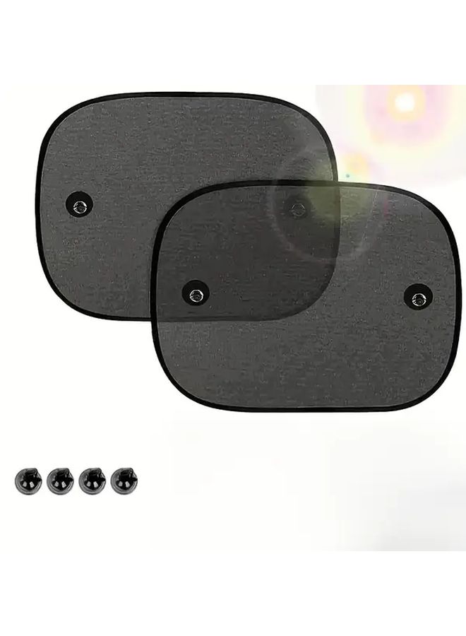 Adjustable Suction Cup Car Sunshade Breathable Mesh Side Sun Visor For All Vehicles Black Interior Cooling Durable Accessory - Image 2