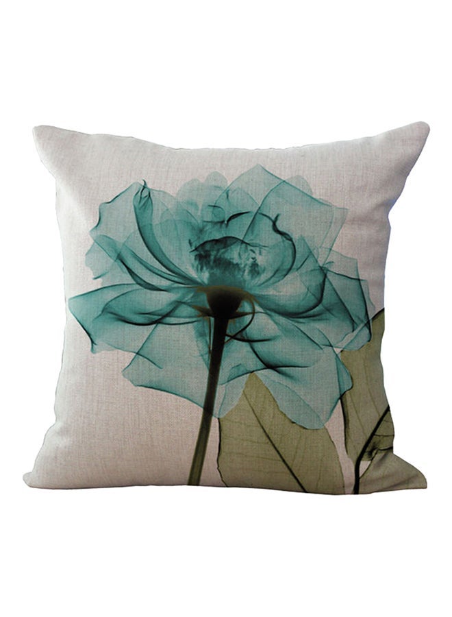 NIBEMINENT Modern Flower Print Pillow Cover Multicolour 45x45centimeter
