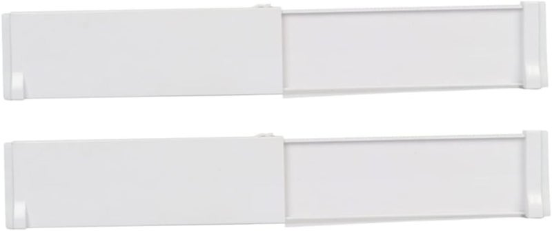klarako 2pcs Clothing Partition Board Kitchen Separators Separator White Reusable Tool Dividers and Office Expandable Drawer Adjustable Utensils Divider Organizer Clothes Bathroom - Image 1