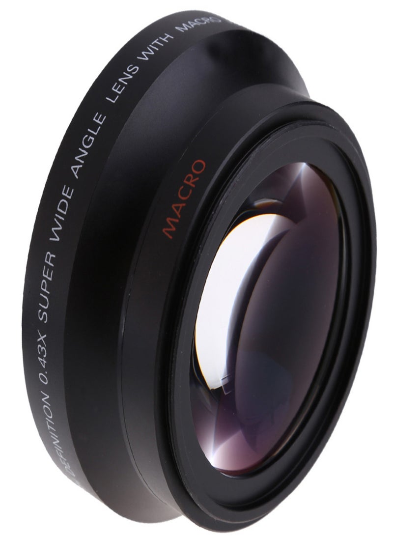 67mm Digital High Definition 0.43×SuPer Wide Angle Lens With Macro Japan Optics for Canon Rebel T5i T4i T3i 18-135mm 17-85mm and Nikon 18-105 70-300VR - Image 1