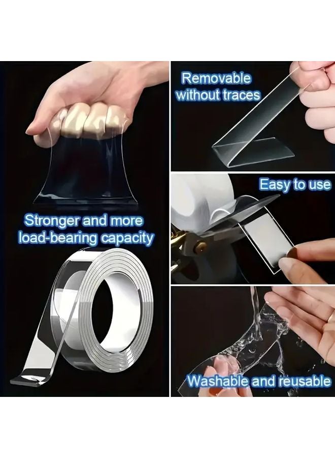 Transparent Heavy Duty Nano Double Sided Adhesive Tape Strong Hold Waterproof Removable - Image 5